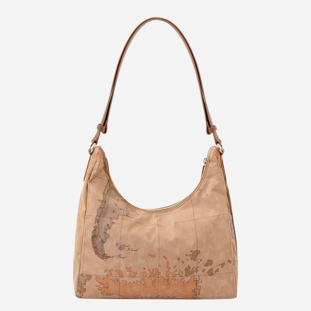 Torebka hobo damska mała 1A Classe LE58S578-0970 Brązowa - obraz 3