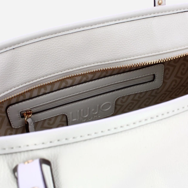 Сумка шопер жіноча зі штучної шкіри Liu Jo AA6070E1012-X0459 Молочна (800070353728) - зображення 4