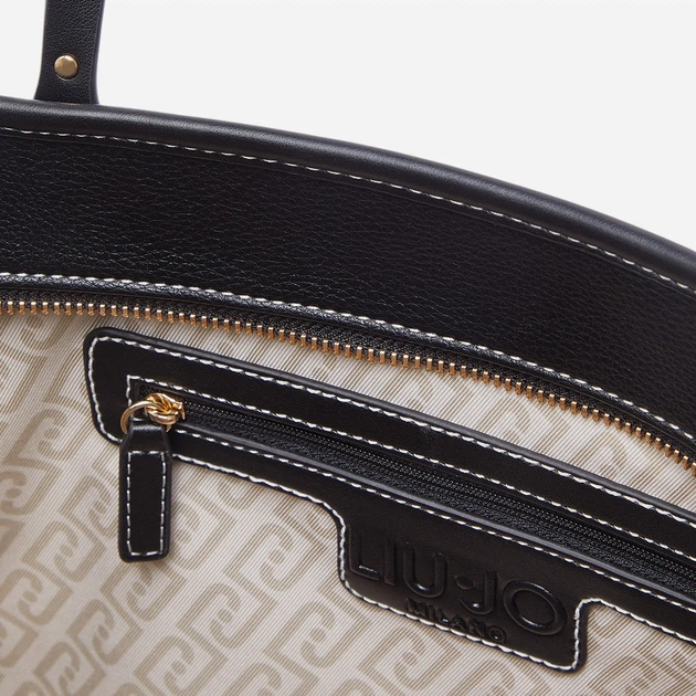 Сумка шопер жіноча зі штучної шкіри Liu Jo AA6070E1012-22222 Чорна (800070353727) - зображення 5