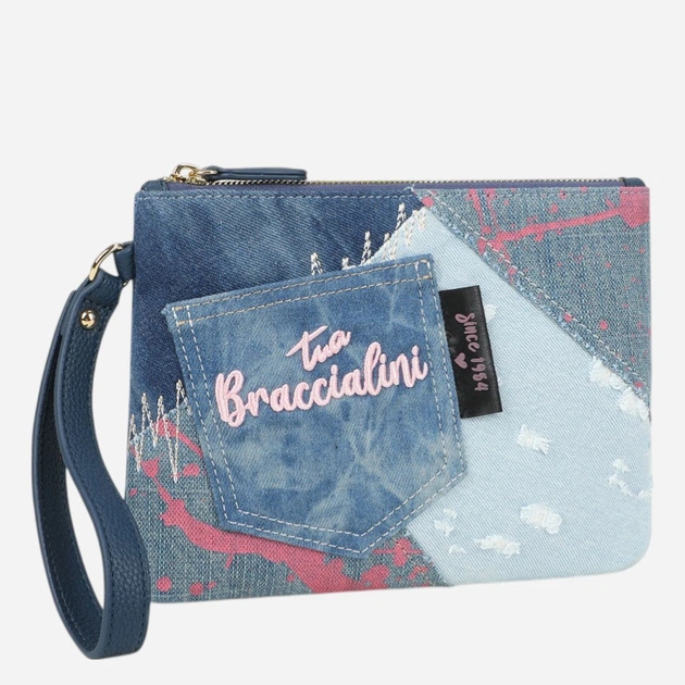 Косметичка жіноча Braccialini B18990-TY-200 Синя (800070356079) - зображення 3