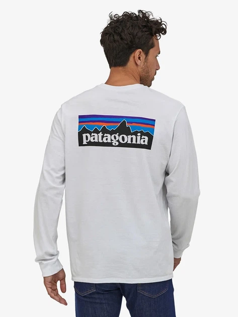 Лонгслів чоловічий Patagonia 38518-WHI XL Білий (800070265875) - зображення 2