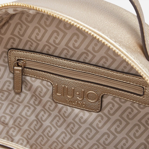 Рюкзак жіночий вміщує формат А4 Liu Jo AA6209E1012-90048 Золотистий (800070353879) - зображення 4