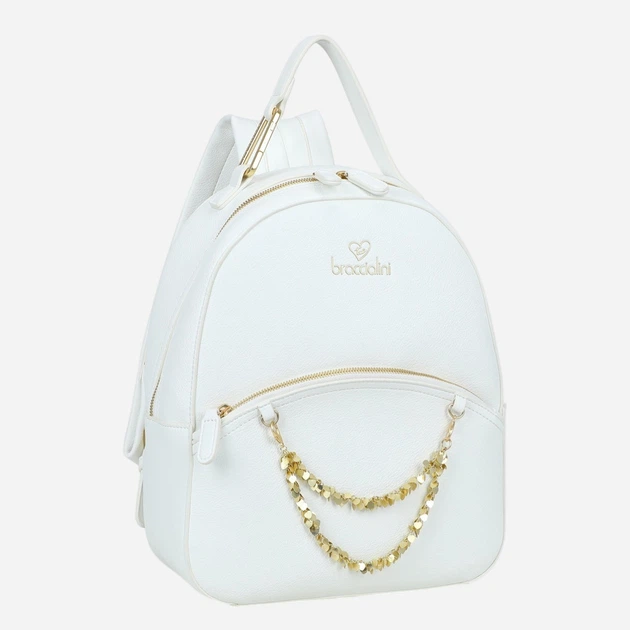 Plecak damski A4 Braccialini B18814-YY-001 Biały - obraz 4