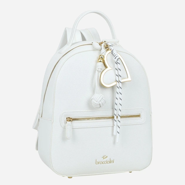 Рюкзак жіночий вміщує формат А4 Braccialini B18844-YY-001 Білий (800070356132) - зображення 4