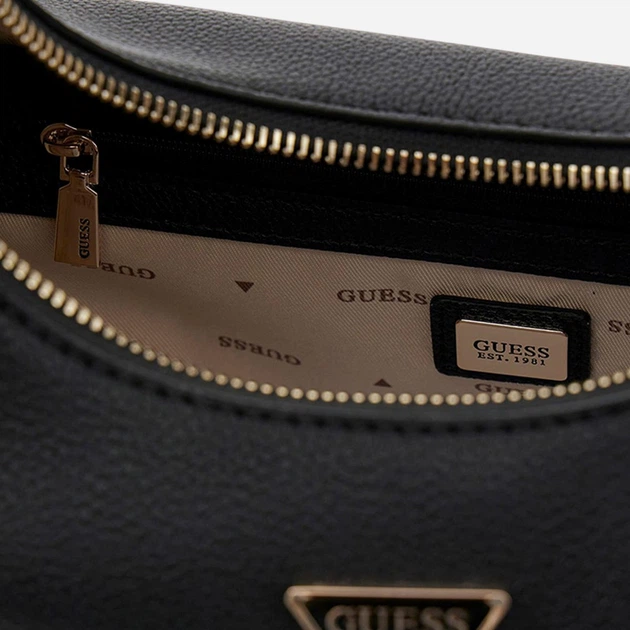 Сумка жіноча зі штучної шкіри велика Guess HWBG9664020-BLA Чорна (800070352275) - зображення 3
