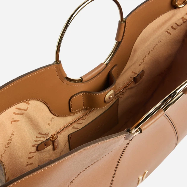 Torba damska skórzana 1A Classe LF088620-0970 Brązowa - obraz 3