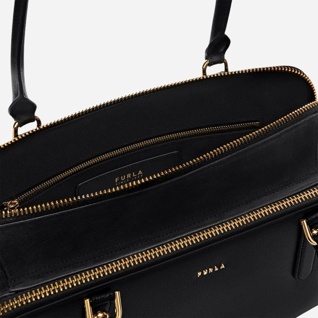Сумка жіноча з натуральної шкіри середня Furla WB01871BX0460O60001002 Чорна (800070352192) - зображення 6