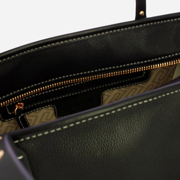 Сумка шопер жіноча зі штучної шкіри Liu Jo AA6071E1012-22222 Чорна (800070353730) - зображення 4