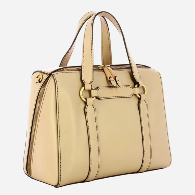 Сумка крос-боді через плече жіноча з натуральної шкіри середня The Bridge 04182601-TH Молочна (800070354470) - зображення 3