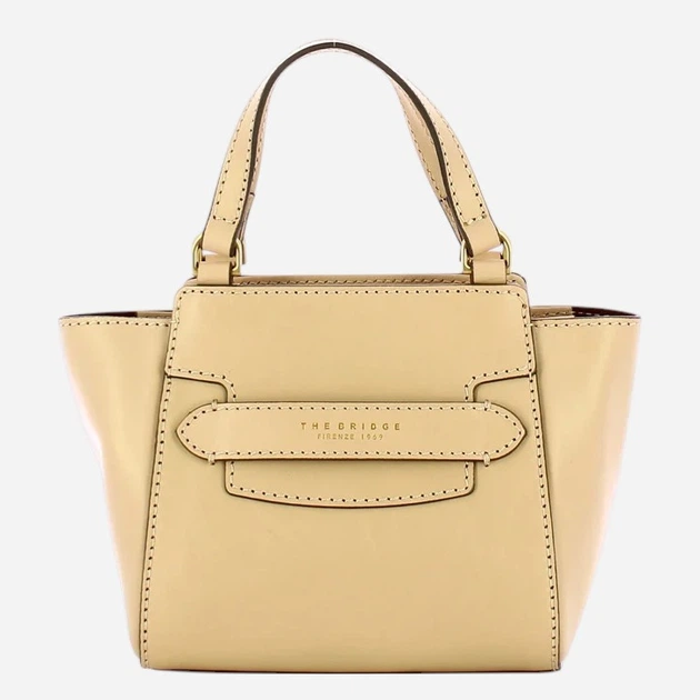 Torebka crossbody damska skórzana The Bridge 04190601-TH Mleczna - obraz 4