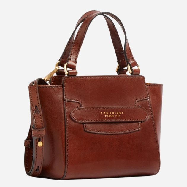 Torebka crossbody damska skórzana The Bridge 04190601-14 Brązowa - obraz 5
