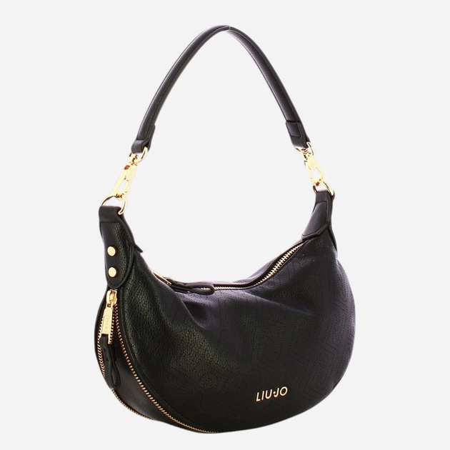 Сумка крос-боді через плече жіноча зі штучної шкіри середня Liu Jo AA6043ES026-22222 Чорна (800070353697) - зображення 3