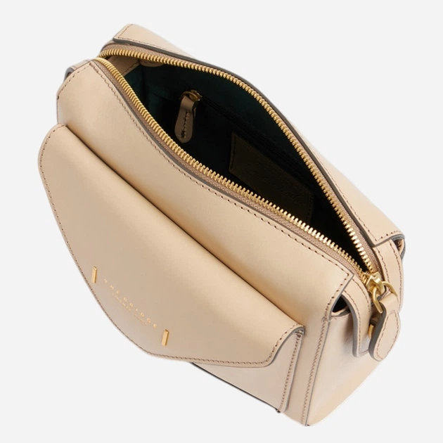 Сумка крос-боді через плече жіноча з натуральної шкіри маленька The Bridge 04290401-TH Молочна (800070354482) - зображення 7