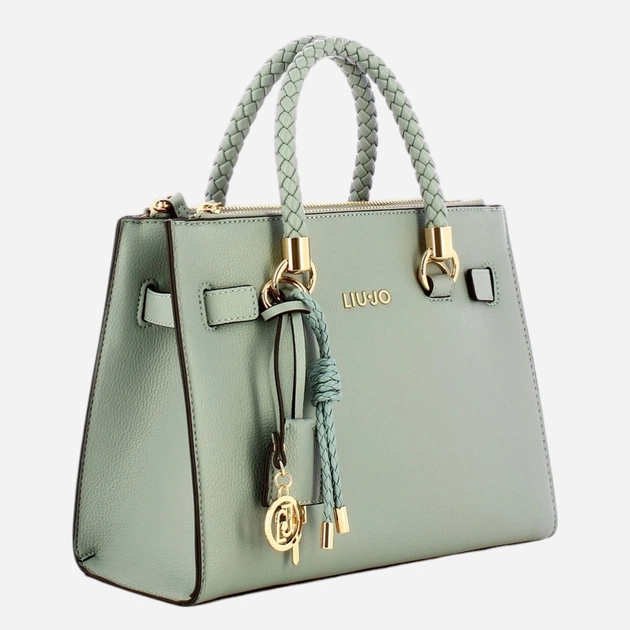 Сумка крос-боді через плече жіноча зі штучної шкіри середня Liu Jo AA6069E1012-53920 М'ятна (800070353723) - зображення 3