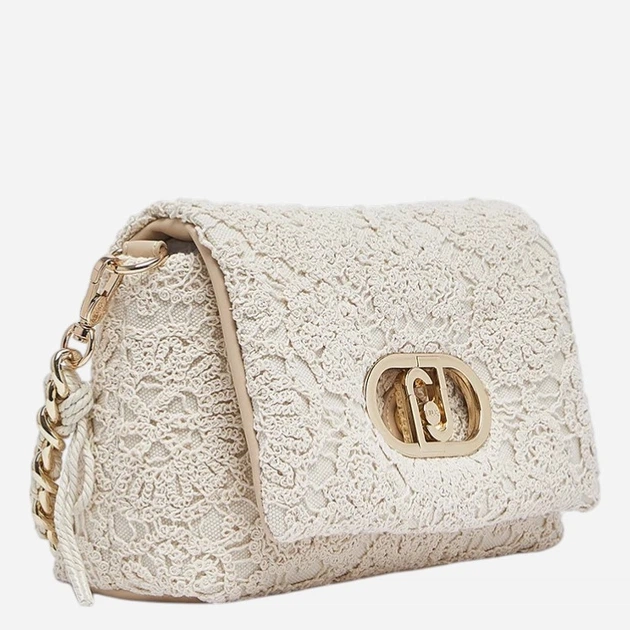 Torebka crossbody damska materiałowa Liu Jo AA6148J3865-X0459 Mleczna - obraz 3