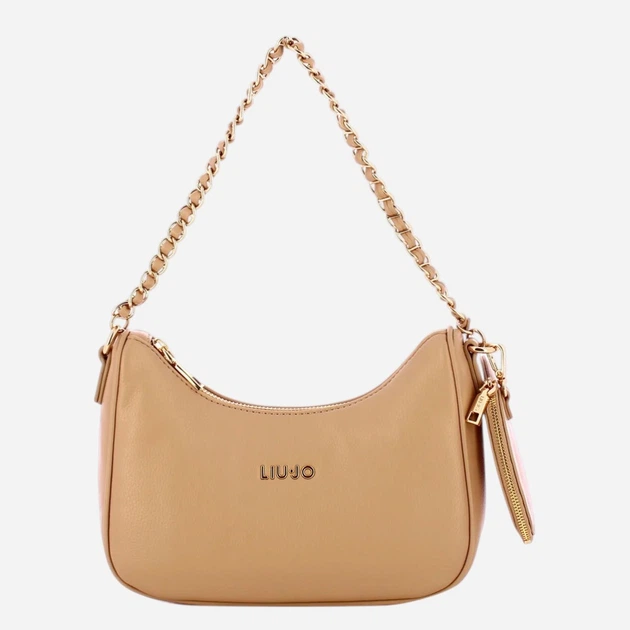 Сумка крос-боді через плече жіноча зі штучної шкіри маленька Liu Jo AA6180E1012-51317 Бежева (800070353832) - зображення 4
