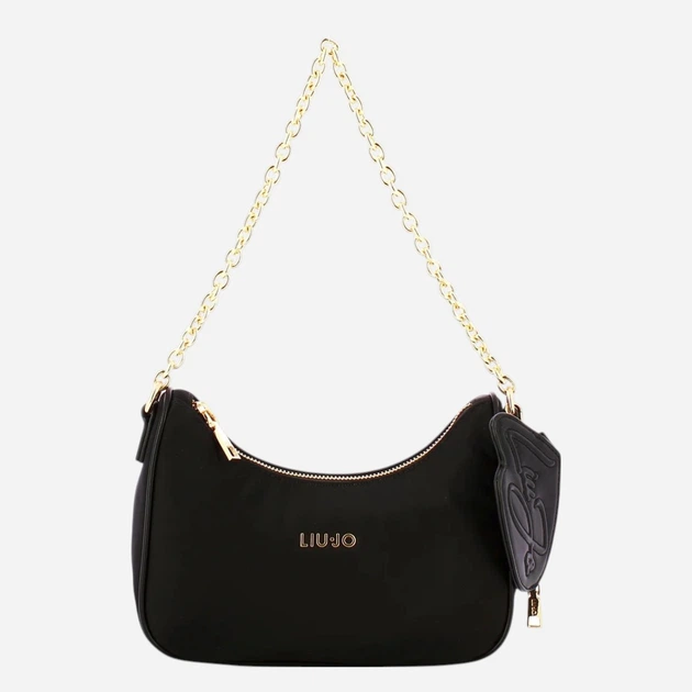 Сумка крос-боді через плече жіноча тканинна маленька Liu Jo AA6180T382A-22222 Чорна (800070353835) - зображення 4
