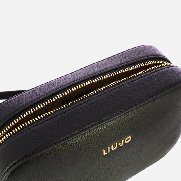 Сумка крос-боді через плече жіноча зі штучної шкіри маленька Liu Jo AA6211E1012-22222 Чорна (800070353887) - зображення 4