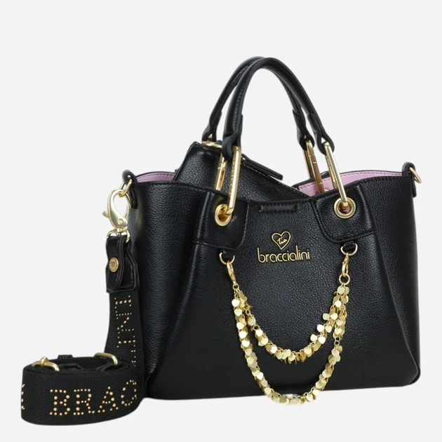 Torebka crossbody damska mała Braccialini B18810-YY-100 Czarna - obraz 4