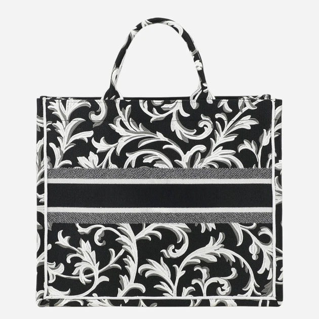 Torebka shopper damska materiałowa Braccialini B18921-TY-3294 Czarna - obraz 3