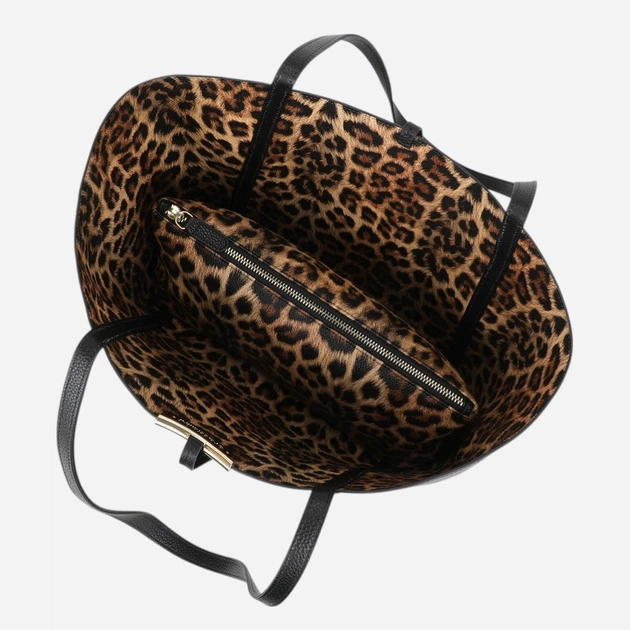 Torebka shopper damska skórzana Braccialini B19035-PP-100 Czarna - obraz 5