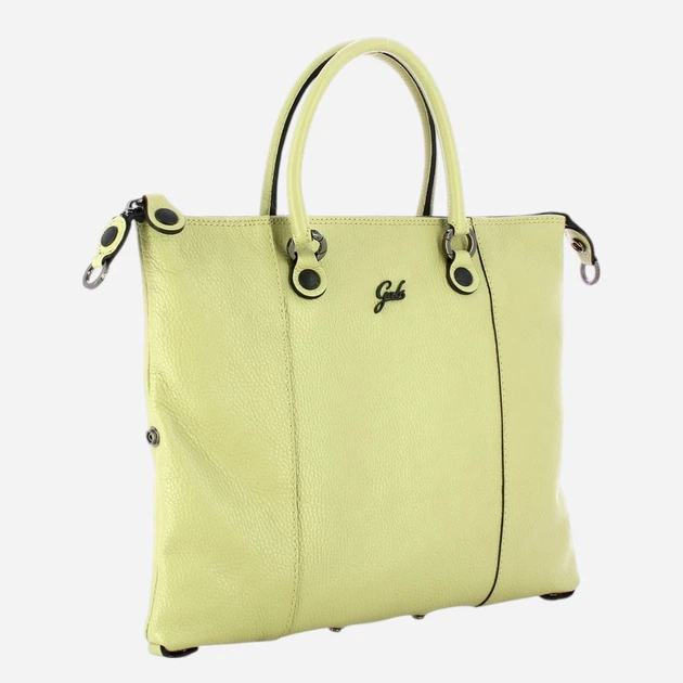 Сумка шопер жіноча з натуральної шкіри Gabs G000033T2X2428-C2517 Світло-зелена (800070354940) - зображення 3