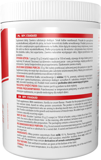 Białko ActivLab WPC Standard 500 g Lody waniliowe (5903260909715) - obraz 2