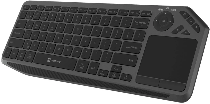 Klawiatura bezprzewodowa Natec Turbot 2 Wireless/Bluetooth Black (NKL-2317) - obraz 3