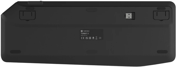 Klawiatura bezprzewodowa Natec Turbot 2 Wireless/Bluetooth Black (NKL-2317) - obraz 6