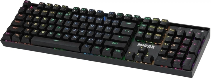 Klawiatura przewodowa Defender MIRAX GK-352 RGB USB Outemu Blue Black (4745090827538) - obraz 6