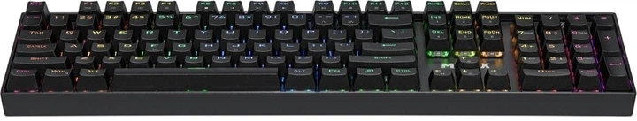 Klawiatura przewodowa Defender MIRAX GK-352 RGB USB Outemu Blue Black (4745090827538) - obraz 2