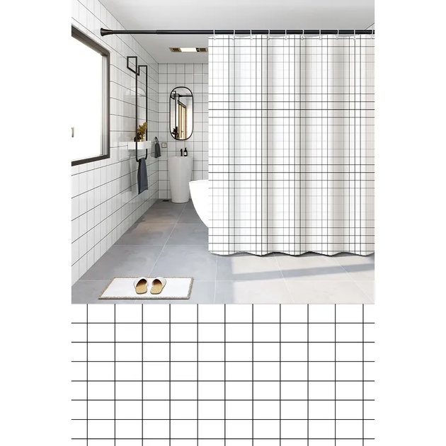 Шторка для ванної Zerix SCP-011-180x180 з PEVA ( 14790 ) - Фото 1 Шторка для ванної Zerix SCP-011-180x180 з PEVA ( 14790 ) - зображення 1