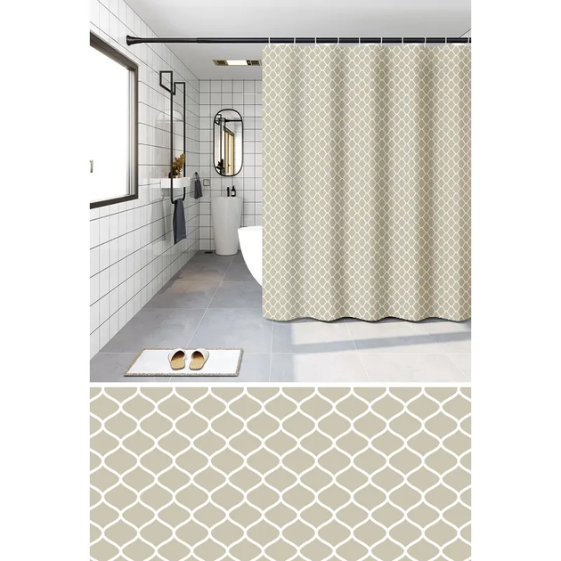 Шторка для ванної Zerix SCP-014-180x200 з PEVA ( 11658 ) - Фото 1 Шторка для ванної Zerix SCP-014-180x200 з PEVA ( 11658 ) - зображення 1