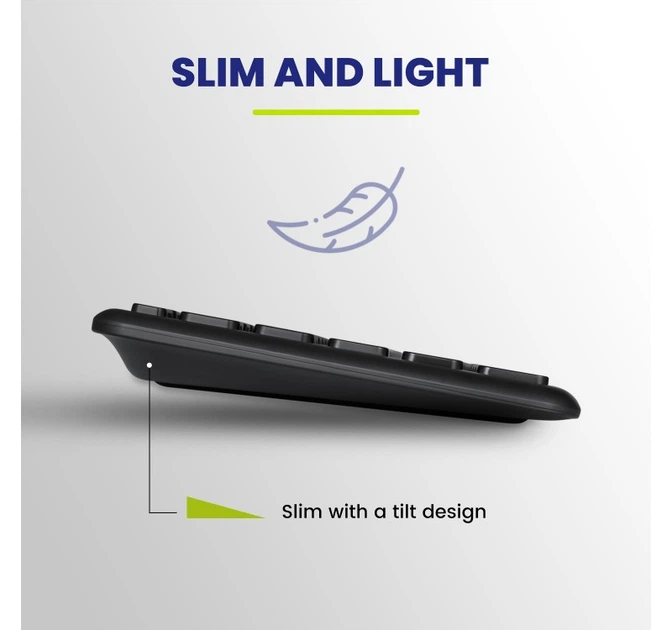 Klawiatura przewodowa Defender Perixx PERIBOARD-210 USB Black (4049571003849) - obraz 6