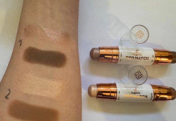 Хайлайтер и контур MATCH Stick Highlighter & Contour Bogenia BG656 001 Светло-бежевый Коричневый - Фото 3 Хайлайтер и контур MATCH Stick Highlighter & Contour Bogenia BG656 001 Светло-бежевый Коричневый - изображение 3