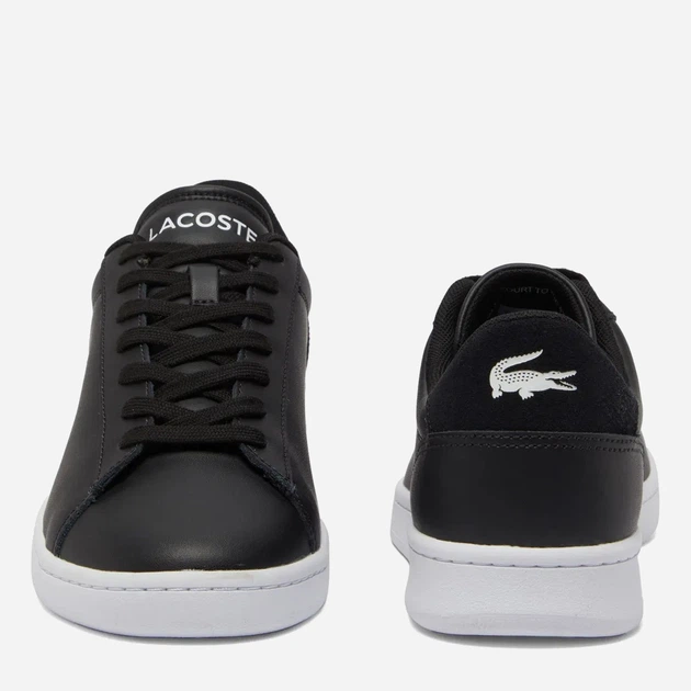 Мужские кеды кожаные низкие Lacoste 547968446 46.5 Черные (1159855285) - Фото 4 Мужские кеды кожаные низкие Lacoste 547968446 46.5 Черные (1159855285) - изображение 4