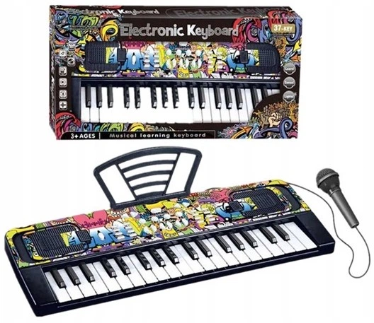 Pianinko dla dzieci Norimpex z mikrofonem 2002467 (5906196024675) - obraz 2