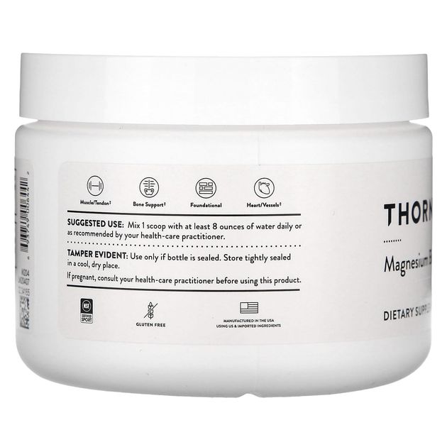 Бисглицинат магния Thorne Research "Magnesium Bisglycinate" в порошке, 200 мг (187 г) - изображение 3