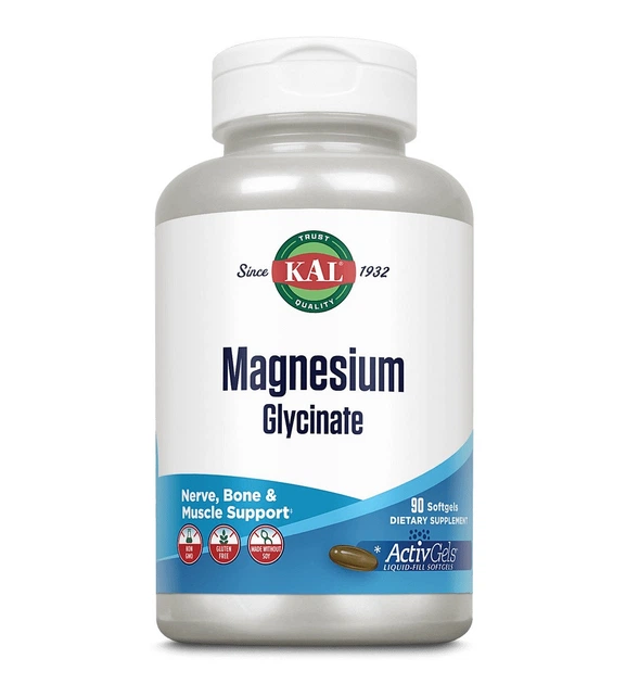 Магний глицинат KAL Magnesium Glycinate 105 мг 90 капсул - Фото 1 Магний глицинат KAL Magnesium Glycinate 105 мг 90 капсул - изображение 1
