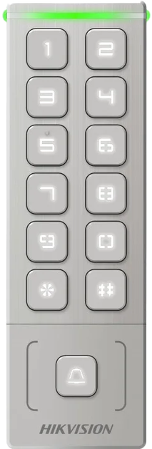 Czytnik kontroli dostępu Hikvision Value Series Grey (DS-K1T809MX) - obraz 2