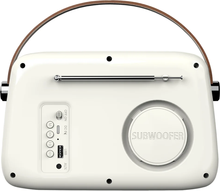 Przenośny radioodbiornik Savio RS-02 White (5901986049654) - obraz 2