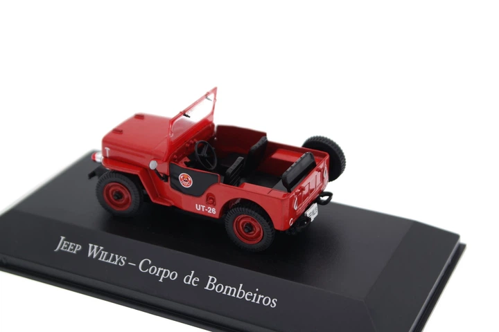 Модель авто DeAgostini Jeep Willys Corpo De Bombeiros 1970 1:43 Червоний (DC1072) - зображення 3