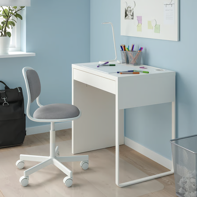 Дитячий офісний стілець на колесиках обертовий сірий Ikea ÖRFJÄLL 105.018.84 - зображення 4