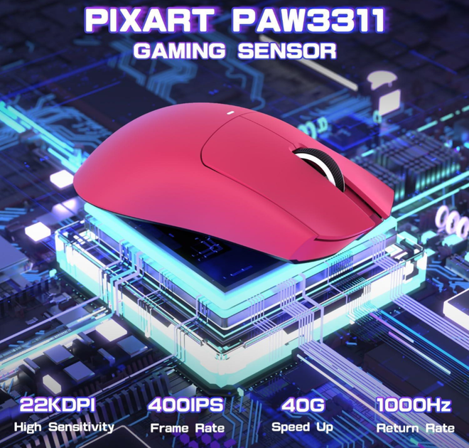 Бездротова миша ігрова attack shark x11se pink - зображення 5