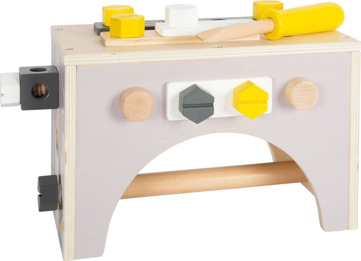 Ігровий набір Small Foot Дерев'яна скринька з інструментами 2 в 1 28 шт. (4020972118097) - зображення 4