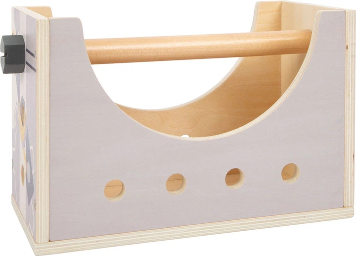 Ігровий набір Small Foot Дерев'яна скринька з інструментами 2 в 1 28 шт. (4020972118097) - зображення 5