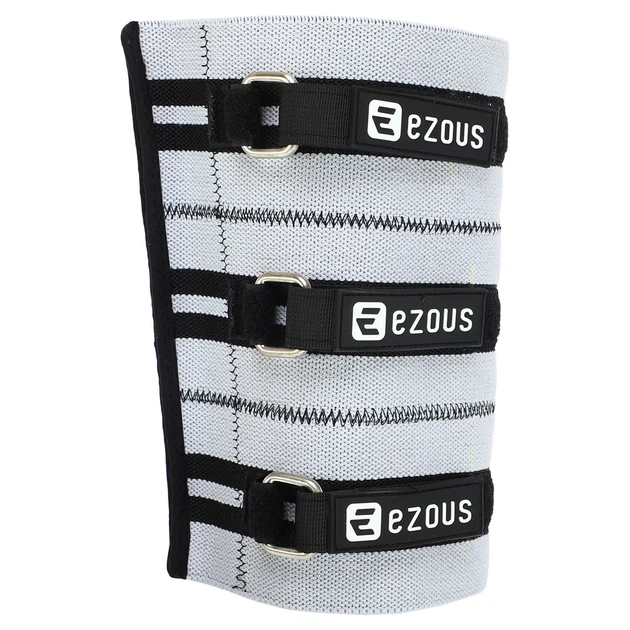 Налокотники для жима 2шт размер L Полиэстер Хлопок Латекс 376 г ADJUSTABLE ELBOW SLEEVE EZOUS серый-черный C-08 - Фото 4 Налокотники для жима 2шт размер L Полиэстер Хлопок Латекс 376 г ADJUSTABLE ELBOW SLEEVE EZOUS серый-черный C-08 - изображение 4
