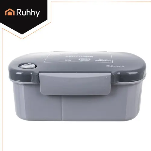 Ланчбокс Ruhhy 26169 800 мл с паровым клапаном, герметичный, BPA Free, серый - изображение 5