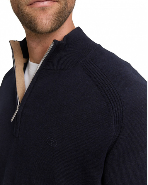 Пуловер чоловічий Tom Tailor men's sweater XL Темно-синій 1047569-13160 - изображение 3