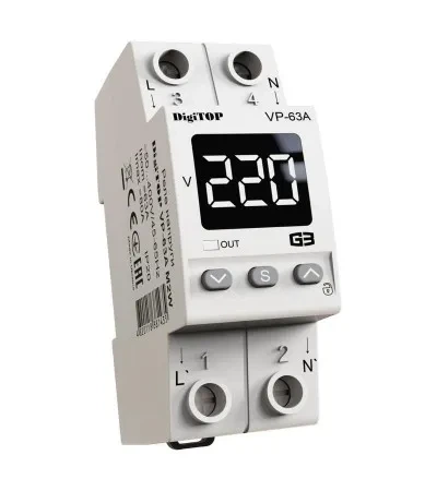 Реле напруги VP-63A M2W - Фото 1 Реле напруги VP-63A M2W - изображение 1